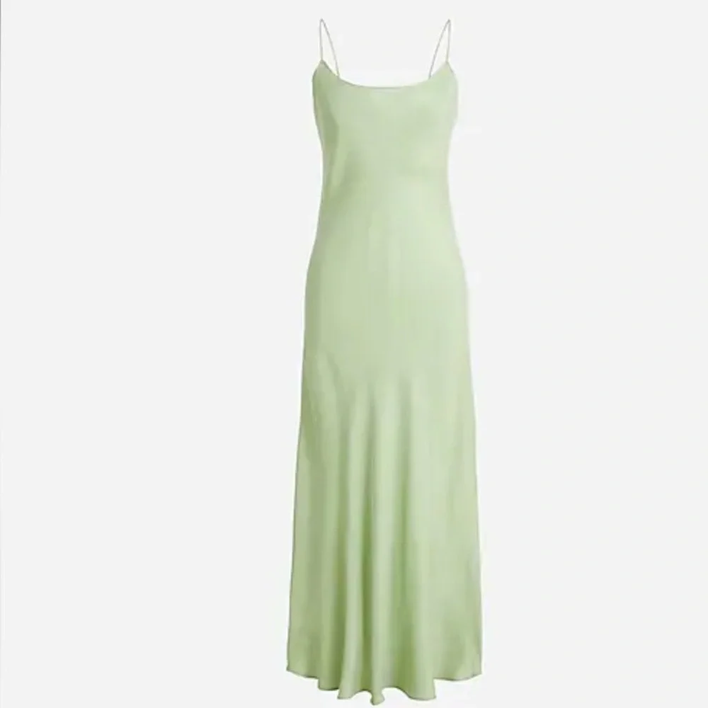 J.CREW Tall Gwyneth cupro-blend slip dress 6T - Picture 3 of 5